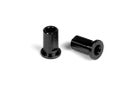 Xray Alu Nut For Susp. Holder - Black (2)