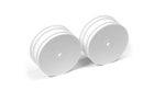 Xray Front Wheels Aerodisk - White - V2 (2) - 14mm HEX