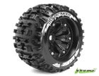 Louise 1:8 3.8 Inch Monster Tire MT-Pioneer Mounted On Black Wheel - 1:2 Offset - Sport (2)