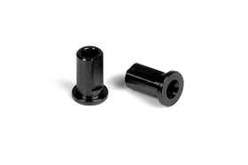 Xray Alu Nut For Susp. Holder - Black (2)