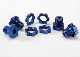 Traxxas Wheel Hubs Splined 17mm Blue-Anodized (4)