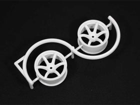 Racing Performer Drift Wheel 6 spoke 02 - 6mm Offset - White (2)