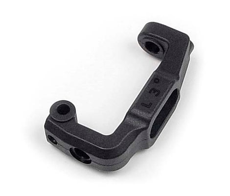 Xray Composite C-Hub Front Block, Left - Hard - Caster 3&deg;