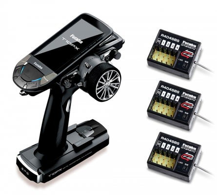 Futaba T10PX Wheel Radio With 3X R404SBS Receivers