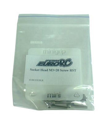 EuroRC Socket Head M3x20 RST Screw (10)