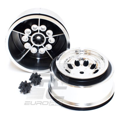 RPM Chrome Revolver Short Course Wheels - Slash 2wd Ft. (2)